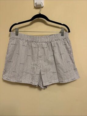 GIVENCHY Cotton Stripped Logo Shorts 10 FR 42 $395